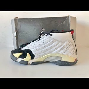Air Jordan 14 Retro GS White Black  “Black Toe”